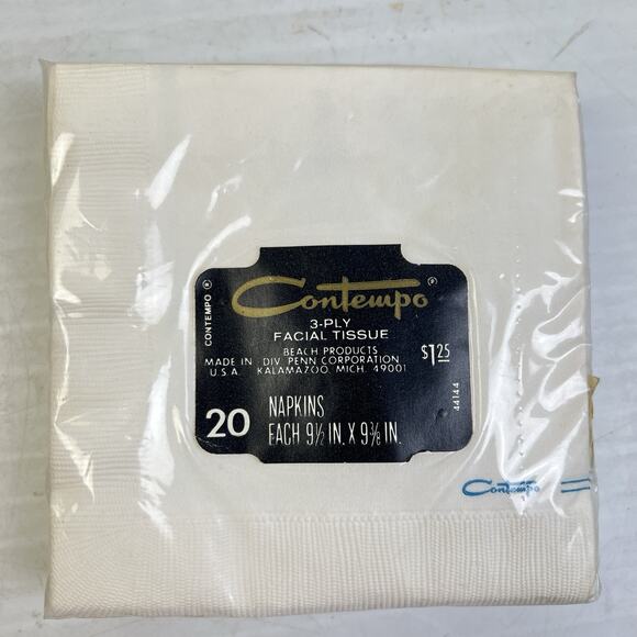 Vintage Nautical Cocktail Napkins Boat Money Humor Party Contempo Facial Tissue - Picture 3 of 5